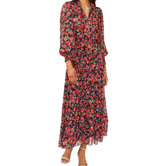 Max Studio Dresses & Skirts - Max Studio Vibrant Floral Maxi Dress